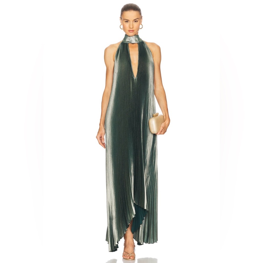 L'idee Opera Gown in Oil Shine